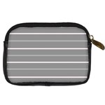 Horizontal Line Grey Pink Digital Camera Cases Back