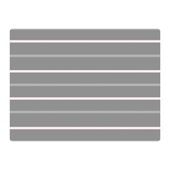 Horizontal Line Grey Pink Double Sided Flano Blanket (mini) 