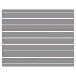 Horizontal Line Grey Pink Double Sided Flano Blanket (Medium)  60 x50  Blanket Front