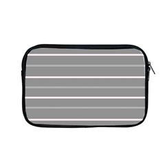 Horizontal Line Grey Pink Apple Macbook Pro 13  Zipper Case