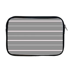 Horizontal Line Grey Pink Apple Macbook Pro 17  Zipper Case