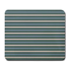 Horizontal Line Grey Blue Large Mousepads by Mariart