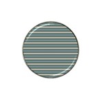 Horizontal Line Grey Blue Hat Clip Ball Marker Front