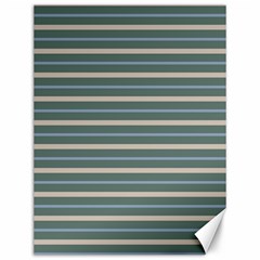 Horizontal Line Grey Blue Canvas 12  X 16  