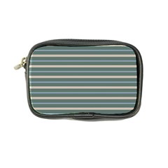 Horizontal Line Grey Blue Coin Purse