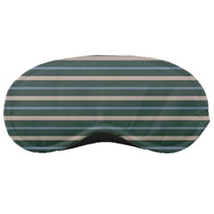 Horizontal Line Grey Blue Sleeping Masks