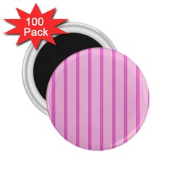 Line Pink Vertical 2 25  Magnets (100 Pack)  by Mariart