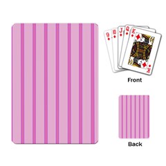 Line Pink Vertical Playing Card by Mariart