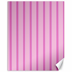 Line Pink Vertical Canvas 16  X 20   by Mariart