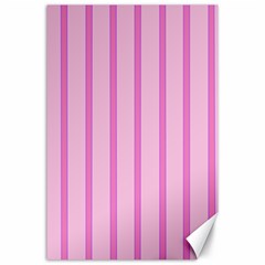 Line Pink Vertical Canvas 24  X 36  by Mariart