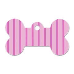 Line Pink Vertical Dog Tag Bone (one Side) by Mariart