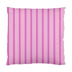 Line Pink Vertical Standard Cushion Case (one Side)