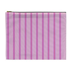 Line Pink Vertical Cosmetic Bag (xl)