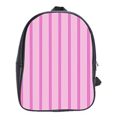 Line Pink Vertical School Bag (large) by Mariart