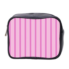 Line Pink Vertical Mini Toiletries Bag 2-side