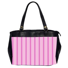 Line Pink Vertical Office Handbags (2 Sides) 