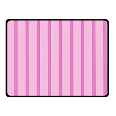 Line Pink Vertical Fleece Blanket (small)