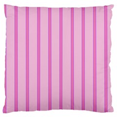 Line Pink Vertical Large Cushion Case (two Sides)