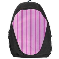 Line Pink Vertical Backpack Bag by Mariart