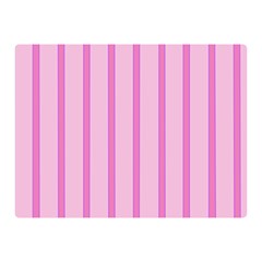 Line Pink Vertical Double Sided Flano Blanket (mini) 