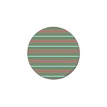 Horizontal Line Red Green Golf Ball Marker Front