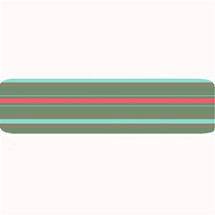 Horizontal Line Red Green Large Bar Mats by Mariart