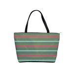 Horizontal Line Red Green Shoulder Handbags Front