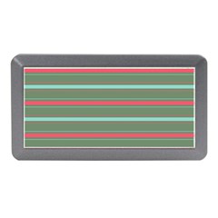 Horizontal Line Red Green Memory Card Reader (mini) by Mariart