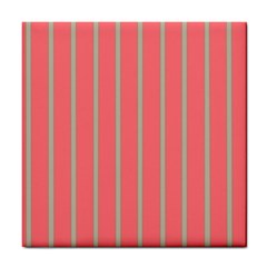 Line Red Grey Vertical Tile Coasters by Mariart