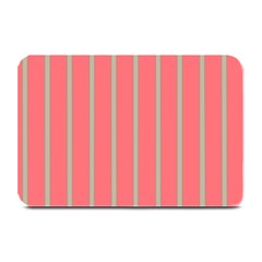 Line Red Grey Vertical Plate Mats