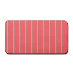 Line Red Grey Vertical Medium Bar Mats by Mariart