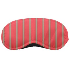 Line Red Grey Vertical Sleeping Masks