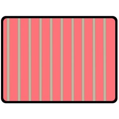 Line Red Grey Vertical Fleece Blanket (large)  by Mariart