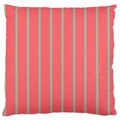 Line Red Grey Vertical Large Cushion Case (two Sides) by Mariart