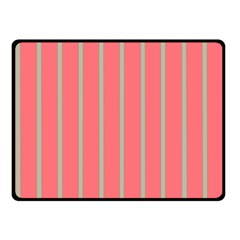 Line Red Grey Vertical Double Sided Fleece Blanket (small)  by Mariart