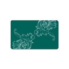 Leaf Green Blue Sexy Magnet (name Card)