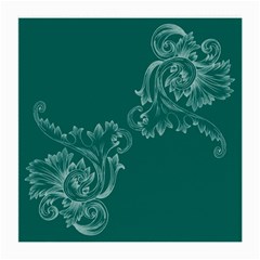 Leaf Green Blue Sexy Medium Glasses Cloth (2-side) by Mariart