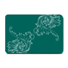 Leaf Green Blue Sexy Small Doormat  by Mariart