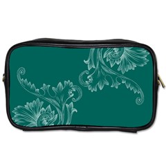 Leaf Green Blue Sexy Toiletries Bags by Mariart