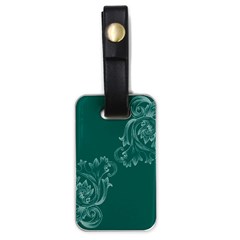 Leaf Green Blue Sexy Luggage Tags (one Side) 