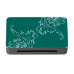 Leaf Green Blue Sexy Memory Card Reader With Cf