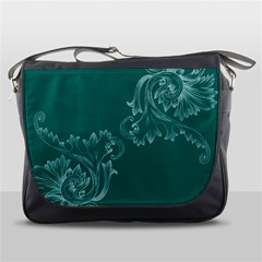 Leaf Green Blue Sexy Messenger Bags