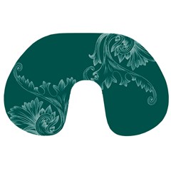 Leaf Green Blue Sexy Travel Neck Pillows by Mariart