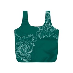 Leaf Green Blue Sexy Full Print Recycle Bags (s)  by Mariart