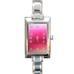 Line Pink Space Sexy Rainbow Rectangle Italian Charm Watch by Mariart