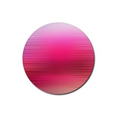 Line Pink Space Sexy Rainbow Rubber Coaster (round)  by Mariart