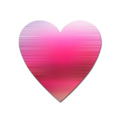 Line Pink Space Sexy Rainbow Heart Magnet by Mariart