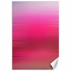 Line Pink Space Sexy Rainbow Canvas 12  X 18  