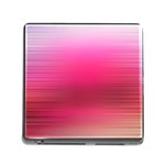 Line Pink Space Sexy Rainbow Memory Card Reader (Square) Front