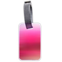 Line Pink Space Sexy Rainbow Luggage Tags (two Sides)